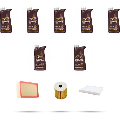 Kit tagliando 3 FILTRI e 7L OLIO compatibile con Volvo S70 2.5 103kw dal 1999 (1/5)