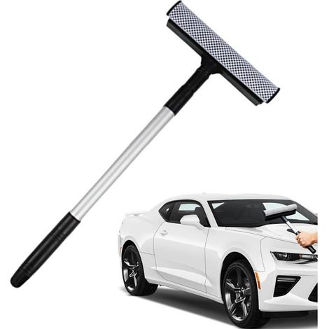 Outil De Nettoyage Vitres Pare-Brise Raclette Éponge Extensible Avec Brosse Nettoyeur De Pare-Brise Et Raclette À Vitre