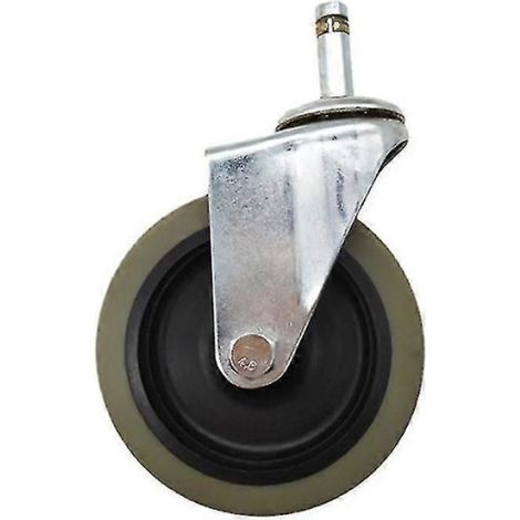 1 Roue de rechange Hoverkart, Rotation 360°, Diamètre 100mm, TPR, Jante 4 pouces, Intérieur Extérieur (1/2)