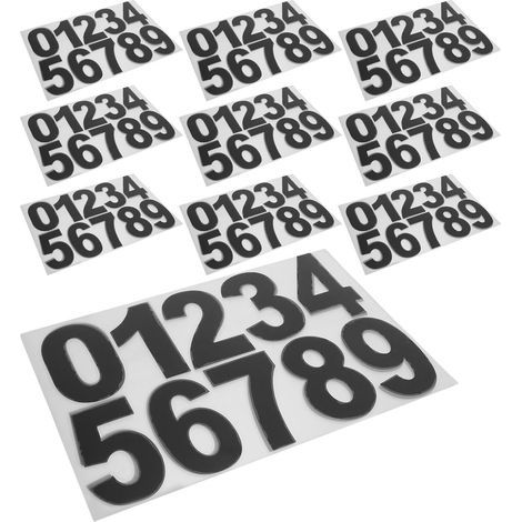 Reflective Water Resistant Mailboxes Adhesive Stickers Mailbox Numbers (1/5)