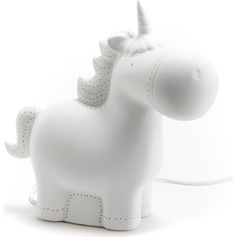 Lampe à poser Licorne en porcelaine (1/4)