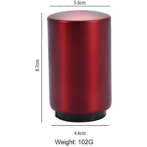 Ouvre-bouteille magnétique automatique en acier inoxydable de haute qualité, à bouton-poussoir Rouge (1/5)