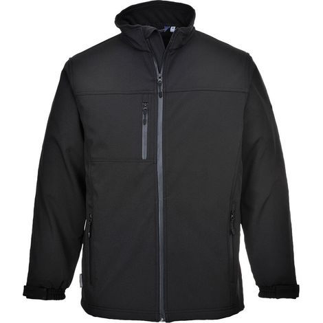 Softshell-Jacke (3 Lagen) Schwarz S