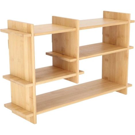 Etagère intérieure en bambou Nature Horizontale (1/5)