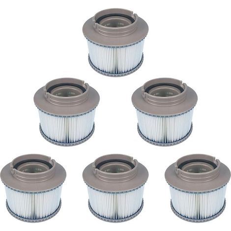Poolfilter, Set mit 6 Ersatzfiltern für MSPA FD2089, Filterpumpe, für bestehende MSPA-Whirlpools (1/5)