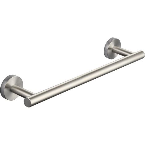 Toallero de pared de acero inoxidable y níquel cepillado para baño, 40 cm (1/5)