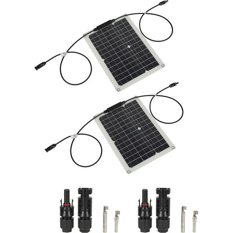 Panneau solaire monocristallin portable étanche de 15 W pour voiture, bateau à moteur ou yacht. (1/5)