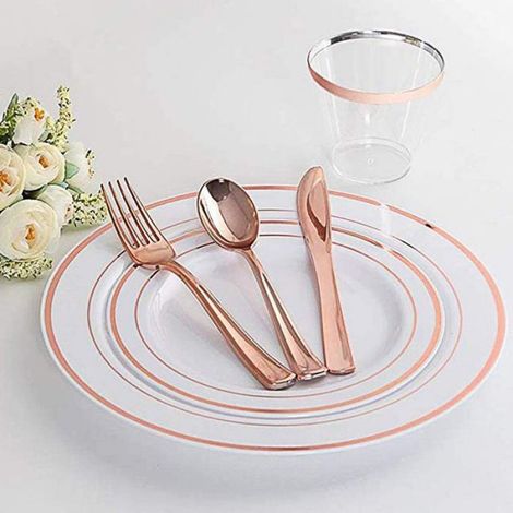 Lot de 50 verres à cocktail en plastique 9 oz – Gobelets transparents pour fêtes et occasions spéciales (1/4)