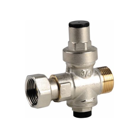 Honeywell – Réducteur de pression 3/4'' pour chauffe-eau – Corps laiton nickelé – Plage de réglage 1.5 à 6b – Température maxi 70°C – Conforme normes ACS