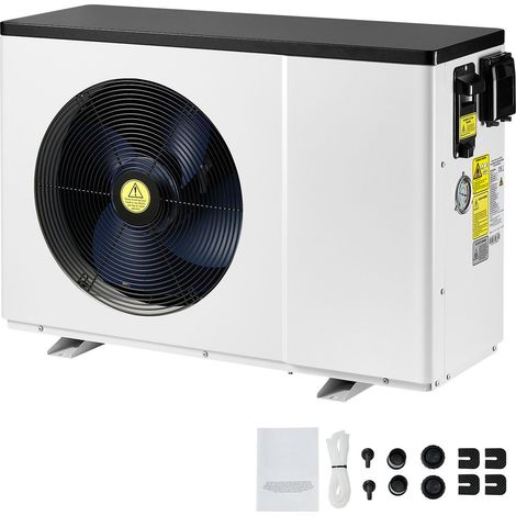 Pompe à chaleur pour piscine, capacité 1,48-7,11 kW, fréquence variable économe en énergie, pour piscines hors sol 15-30 m³, chauffe et refroidit l'eau, AC220-240V 50Hz. (1/5)
