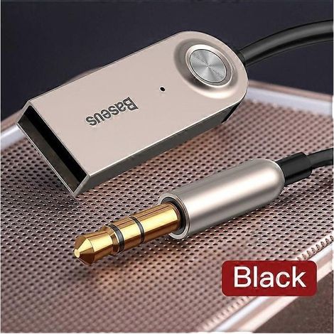 Adaptateur récepteur Bluetooth USB Baseus BA01, compatible voiture, prise jack 3,5 mm, émetteur audio Bluetooth 5.0/4.2 pour haut-parleurs. (1/5)