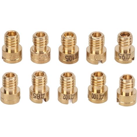 10pcs Metal Carburetor Main Jets 82-105 for GY6 50cc 139QMB Scooter  MUMU