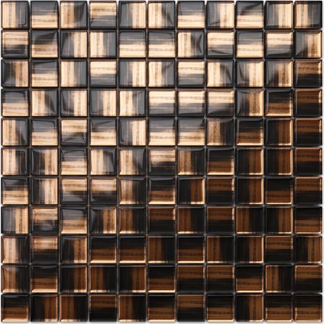 Ilcom – Mosaïque en verre 30 x 30 cm pour salle de bain et cuisine – Résistante aux hautes températures – Facile à découper – Nettoyage rapide (1/5)
