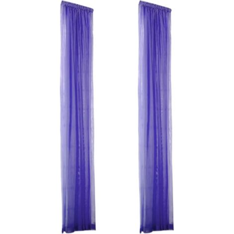 Rideau Voile - 200 x 80 cm - Sans Perçage - Tige de Tension Réglable ou Crochets Adhésifs - Lavable en Machine - Lot de 1 (1/5)