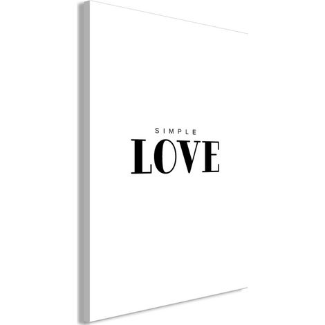 Tableau Imprimé "Simple Love" 60 x 90 cm (1/2)