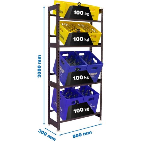 Simonrack SIMONBOTTLE scaffale per bottiglie grigio antracite in metallo