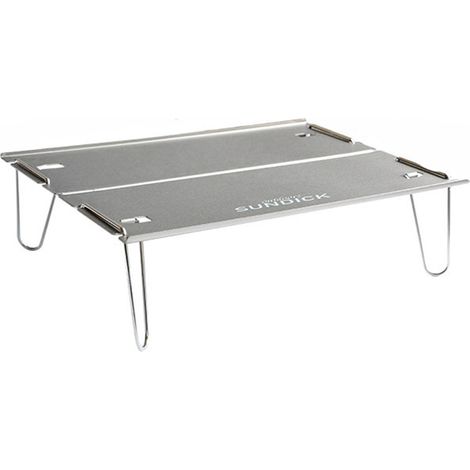 Table Pliante d'Extérieur Ultra-Compacte – 296 x 210 x 78 mm – Alliage Aluminium & Inox – Résistance Haute Température – Pour Camping, Pique-Nique, BBQ (1/5)