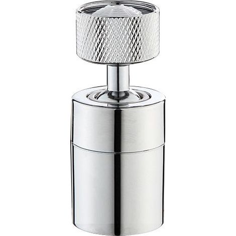 Aérateurs pour Robinet avec 80 Degrés Grand Angle Swivel Faucet Aerator Mousseur Robinet avec Double Fonction pour Cuisine, Salle de Bain-Chrome Poli(FM22) (1/5)