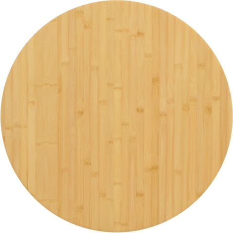 Dessus de table Ø90x1,5 cm bambou vidaXL