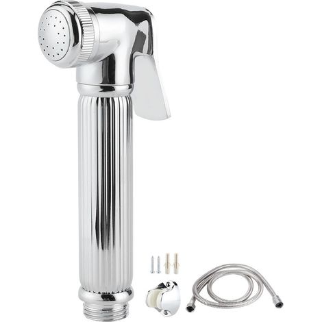 Kit de douchette WC bidet portable en cuivre, filetage G1/2 po, étanche, pour salle de bain. (1/5)