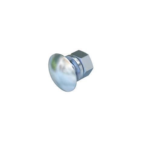 OBO Bettermann Tornillo de cabeza avellanada con arandela y tuerca M8x20 acero galvanizado en caliente, 6406971