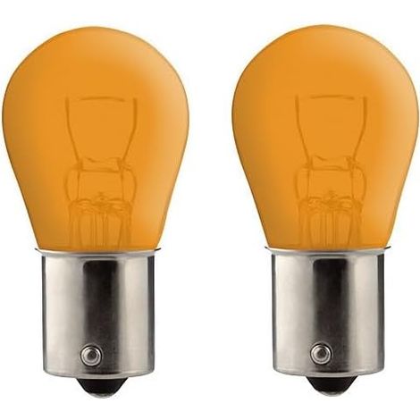 2x Ampoule BAU15S 24V ORANGE 21W camion fourgon voiture tracteur véhicule agricole