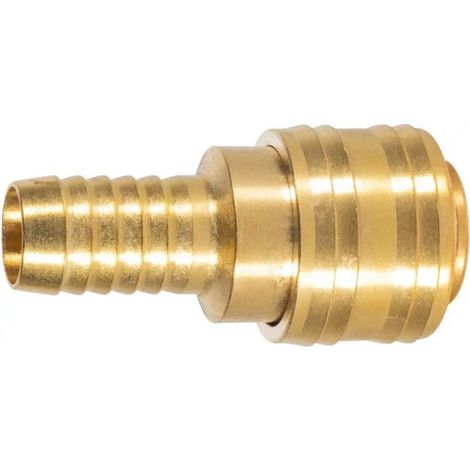Raccord rapide avec raccord cannelé pour tuyau air comprimé Ø 13 mm