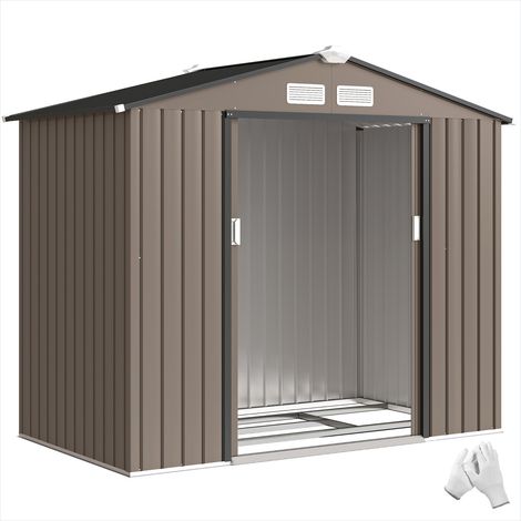 SunJet Abri de jardin, cabanon de jardin, acier 2,77 m² 213x130x185 cm - Réf. 8BTZSEB2VYC6 (1/5)