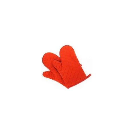 Guanti da forno in silicone, resistenti al calore, con imbottitura in cotone riciclato, morbidi e antiscivolo, per cucinare e cuocere al forno, 1 paio (arancione) - Crezuo