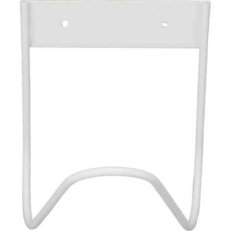 Support mural robuste pour tuyau d'arrosage en acier inoxydable 304, blanc. (1/5)