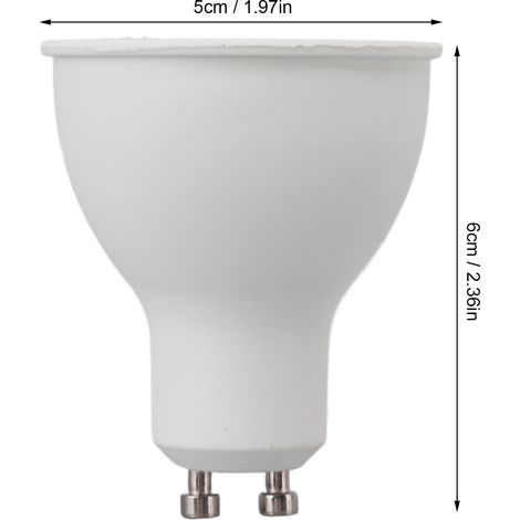 Intelligente GU10-LED-Lampe, App-Steuerung, RGB, dimmbar, Sprachsteuerung, WLAN, 90–250 V (1/5)