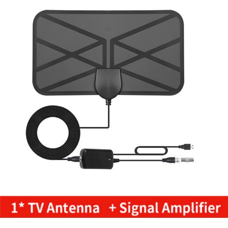 Antenne TV DVB-T2 8K 3000 Miles avec amplificateur booster pour voiture, camping-car, bateau, récepteur numérique ISDB, canal extérieur, compatible smart TV (1/5)
