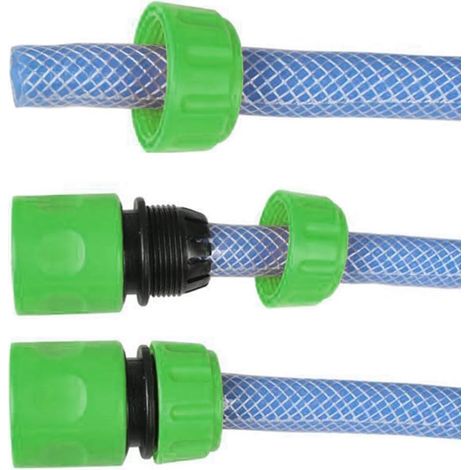 Set mit 4 Doppelsteckern und 8 Schnellkupplungen für 1/2" Gartenschlauchanschluss – Kunststoff (1/5)