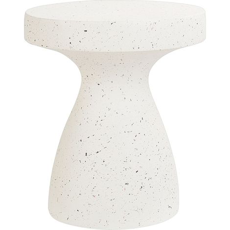Tavolino decorativo in fibra di vetro MgO bianco forma rotonda resistente ai raggi UV Biviere