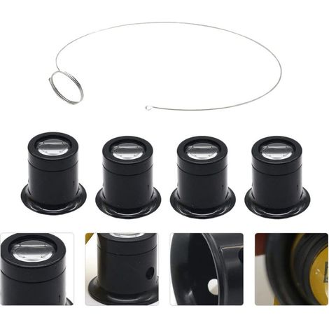 Kit de fer à souder et à dessouder électrique, masque de protection pour les yeux, loupe, monocle de bijoutier, verres, outil de restauration de bijoux, miroir grossissant, loupe, languette, anneau mu (1/5)
