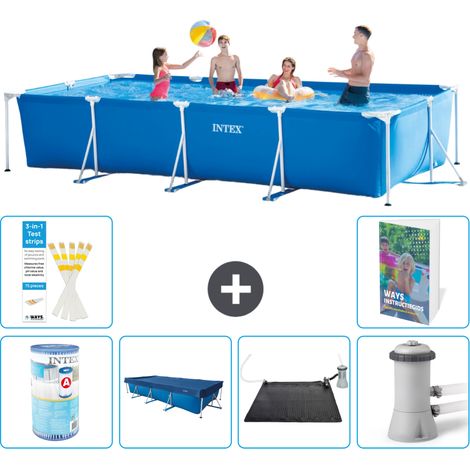 Rechteckiger Frame Pool - 450x220x84 cm - 7-teilig S97