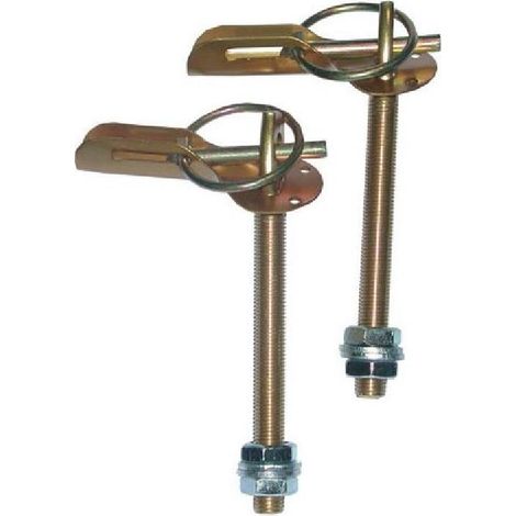 Attaches Capot Alu Or - la paire