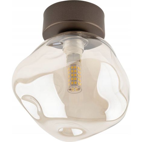 TK Lighting Lavabraune unregelmäßige Deckenleuchte 1x G9 8 W (1/4)