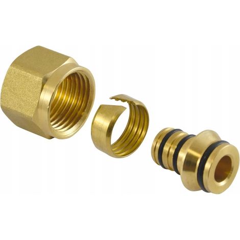 Raccordo ferro compression fitting 1/2 pollice multilayer 2 pezzi (1/2)