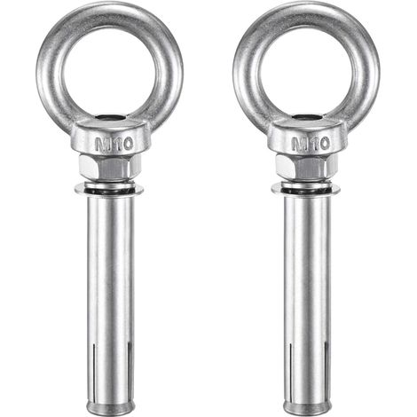 2-Pack Ancres Pour Béton Pitons À Oeil M10x90mm 304 Acier (1/5)