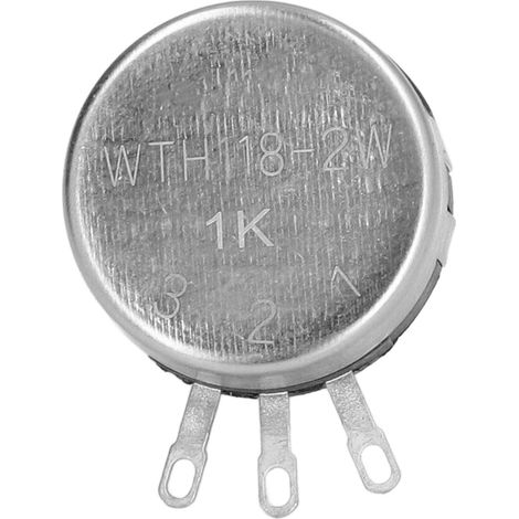 Jeu de 20 potentiomètres rotatifs à film de carbone à un tour, WTH118-2W1K (1/5)