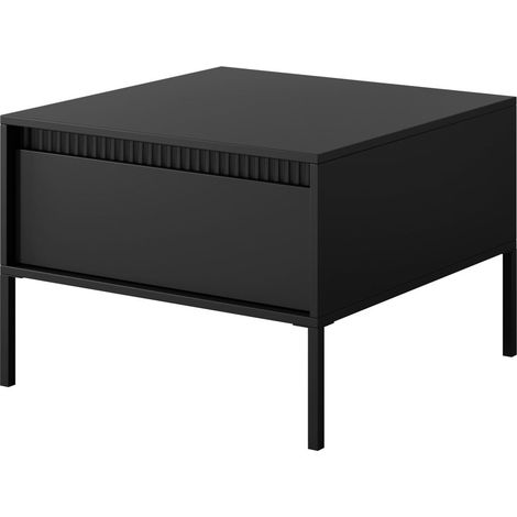Tavolino: un cassetto, dei mobili: Nero, 48,4 x 68 x 68 cm (1/5)