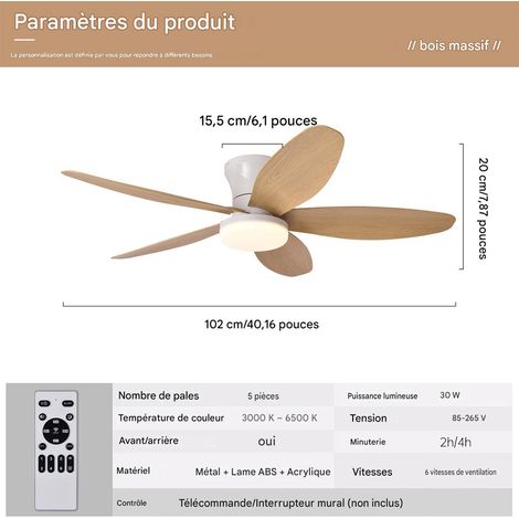 Ventilateur portable pliable 18650 mAh avec télécommande USB, silencieux, A-- (1/3)