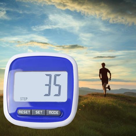 Podomètre simple avec écran LCD 3D, compteur de pas pour la marche et la course, avec clip de fixation. (1/5)