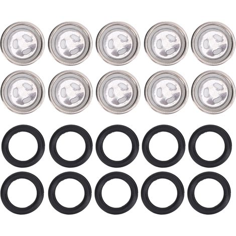 Schauglas für Hauptbremszylinder mit O-Ring, Motorradfenster für ATV, Durchmesser: 12 mm / 0,5 Zoll, 10 Stück.