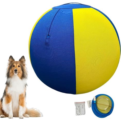 Balle de pour Chien Équipement d'agilité rebondissant de 45 cm Jouet d'Entraînement pour Chien Pour pelouse, jardin, salon, intérieur, animaux qui s'ennuient (1/5)