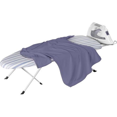 Table à repasser pliante avec repose-fer, 81,3 x 30,5 cm (L x l), cadre en acier (1/5)