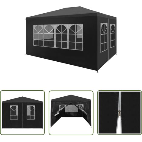 Tente de réception Style Moderne - Tonnelle Barnum - Pavillon de Jardin - 3 x 4 m Anthracite Chic-389593 (1/5)