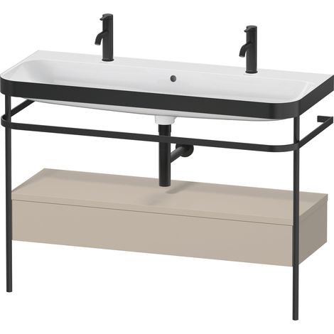 Set Duravit Happy D.2 Plus con consola metálica y cajón,