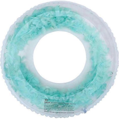Bouée gonflable à paillettes, transparente, structure épaisse, pour une utilisation récréative dans l'eau.-AquaForge (1/4)